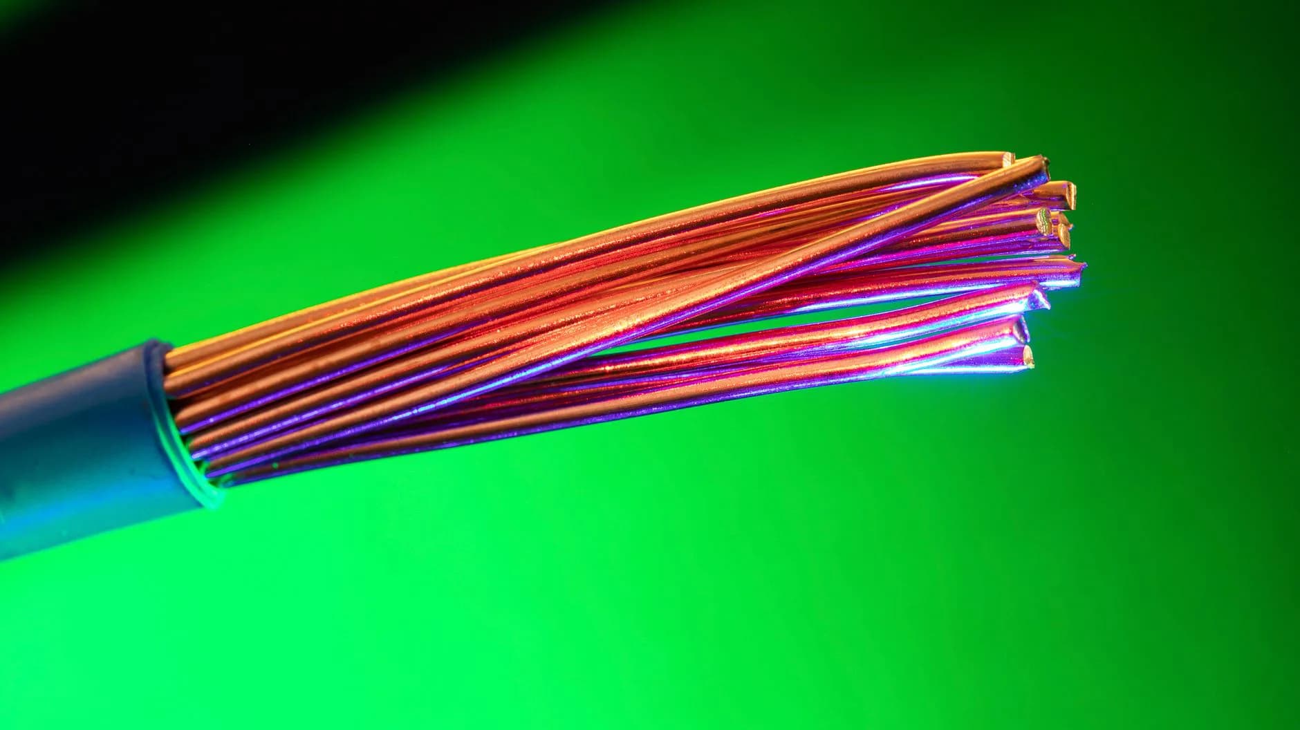 Coloured electrical cable
