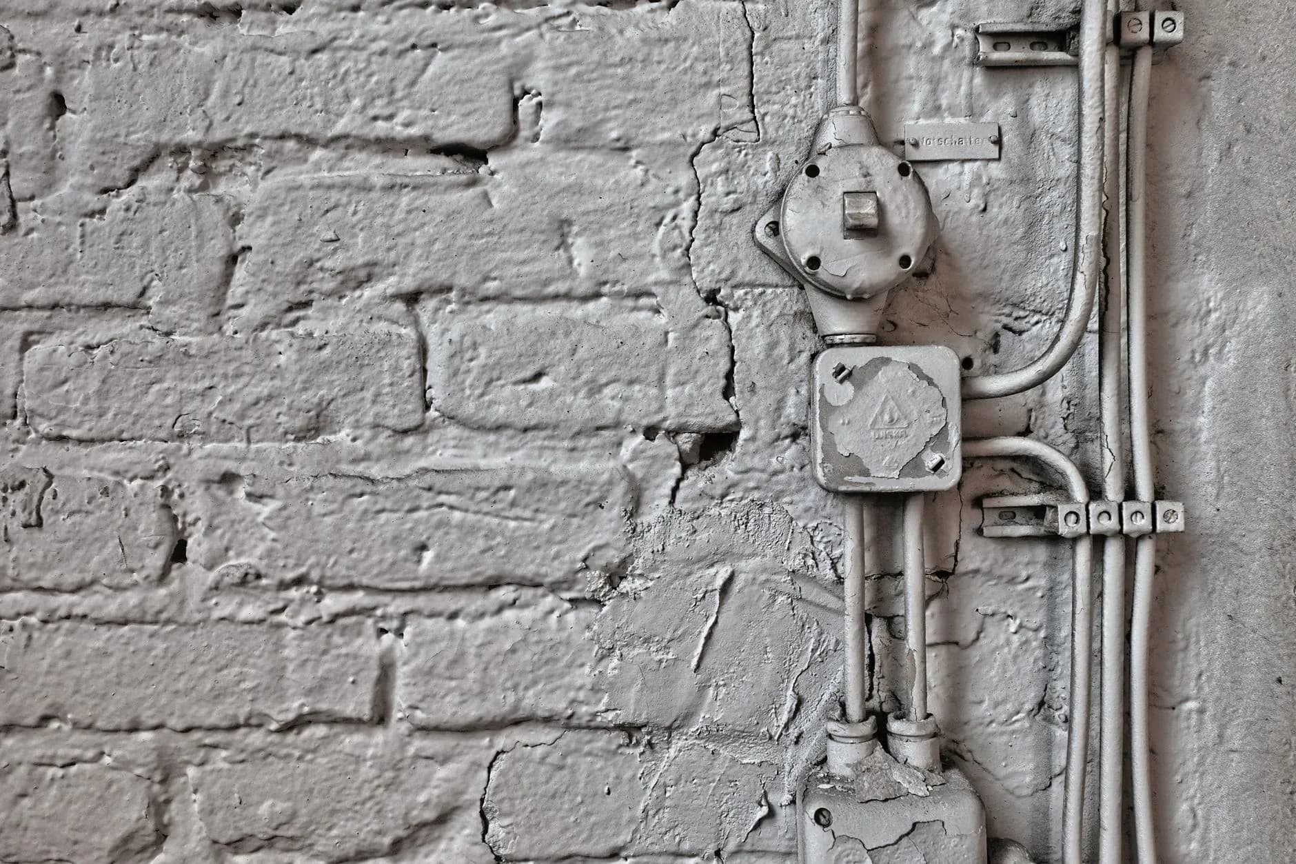 Old cloth-insulated wiring