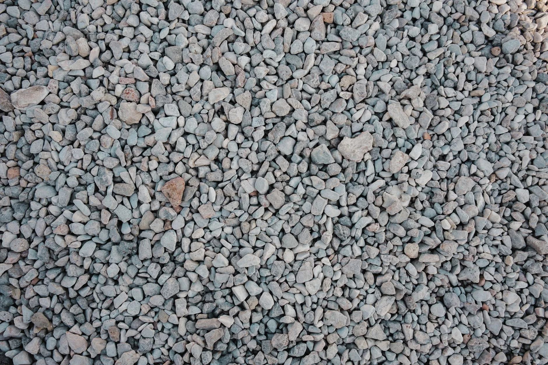 Compacted aggregate laid as a base