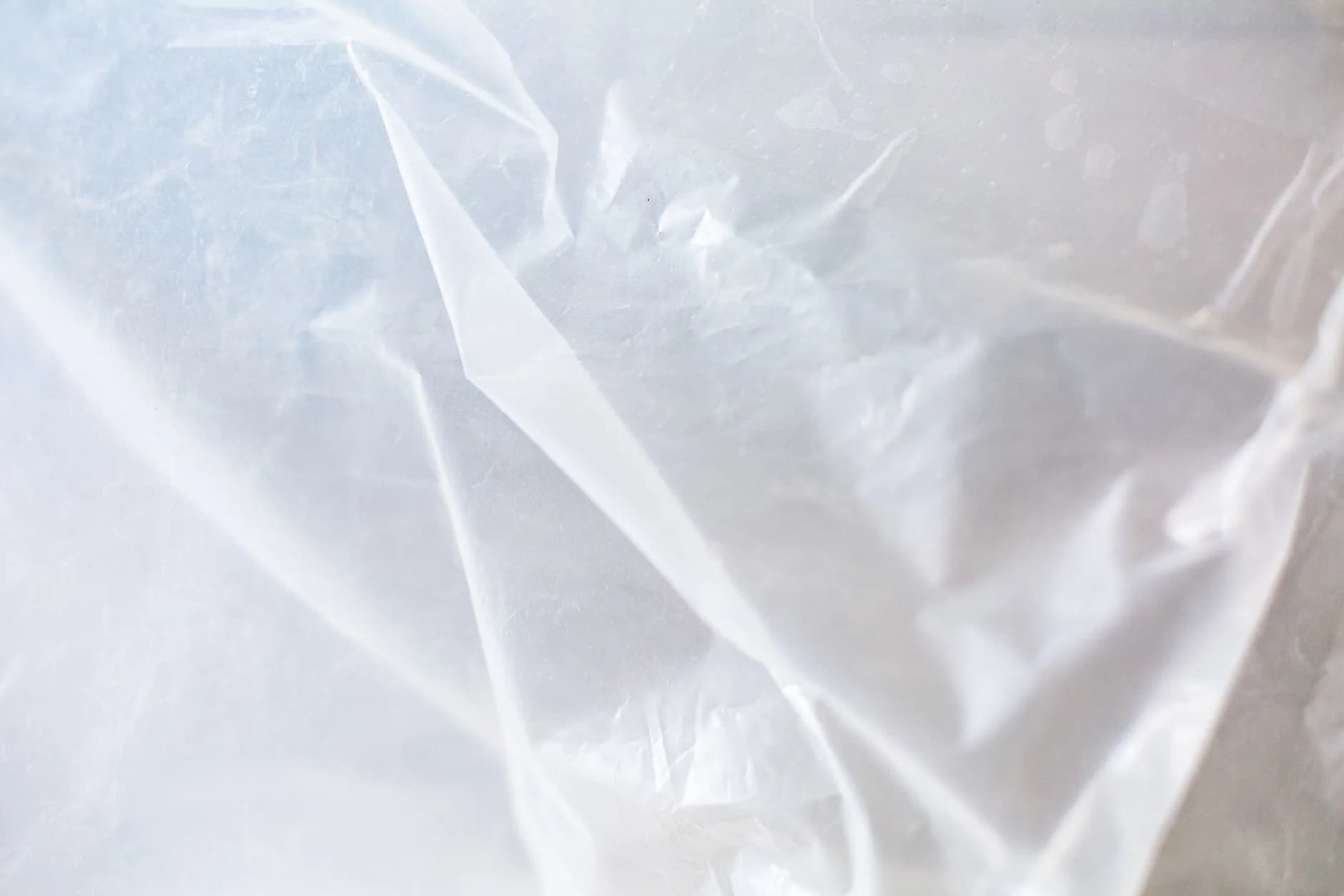 Plastic sheeting laid as a vapour barrier