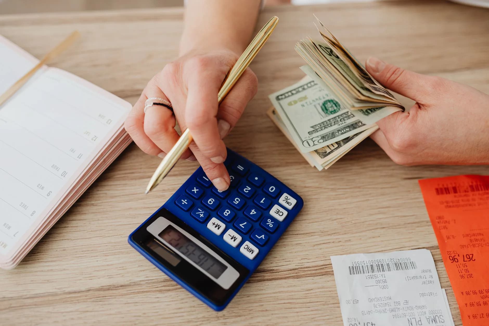 Working out the cost of a home repair on paper