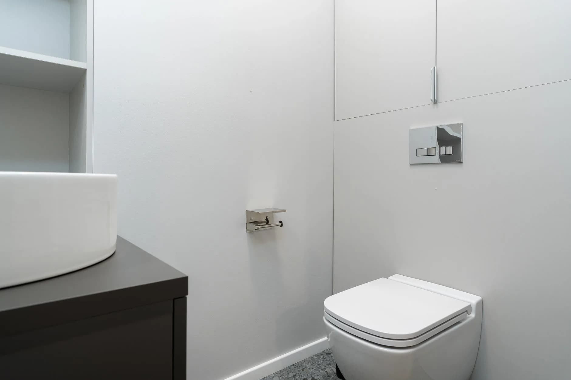 A small powder room
