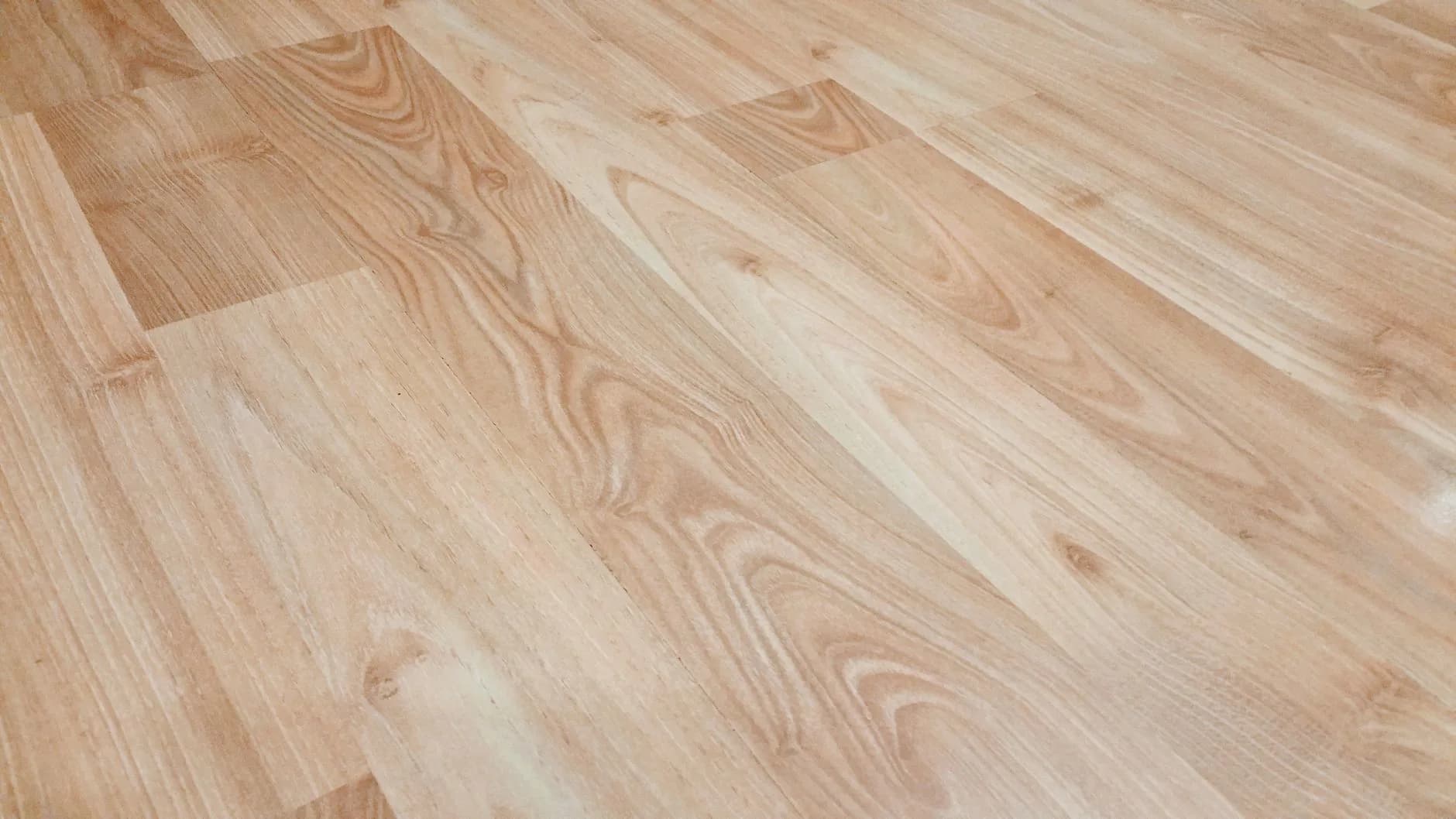 Plank flooring being laid