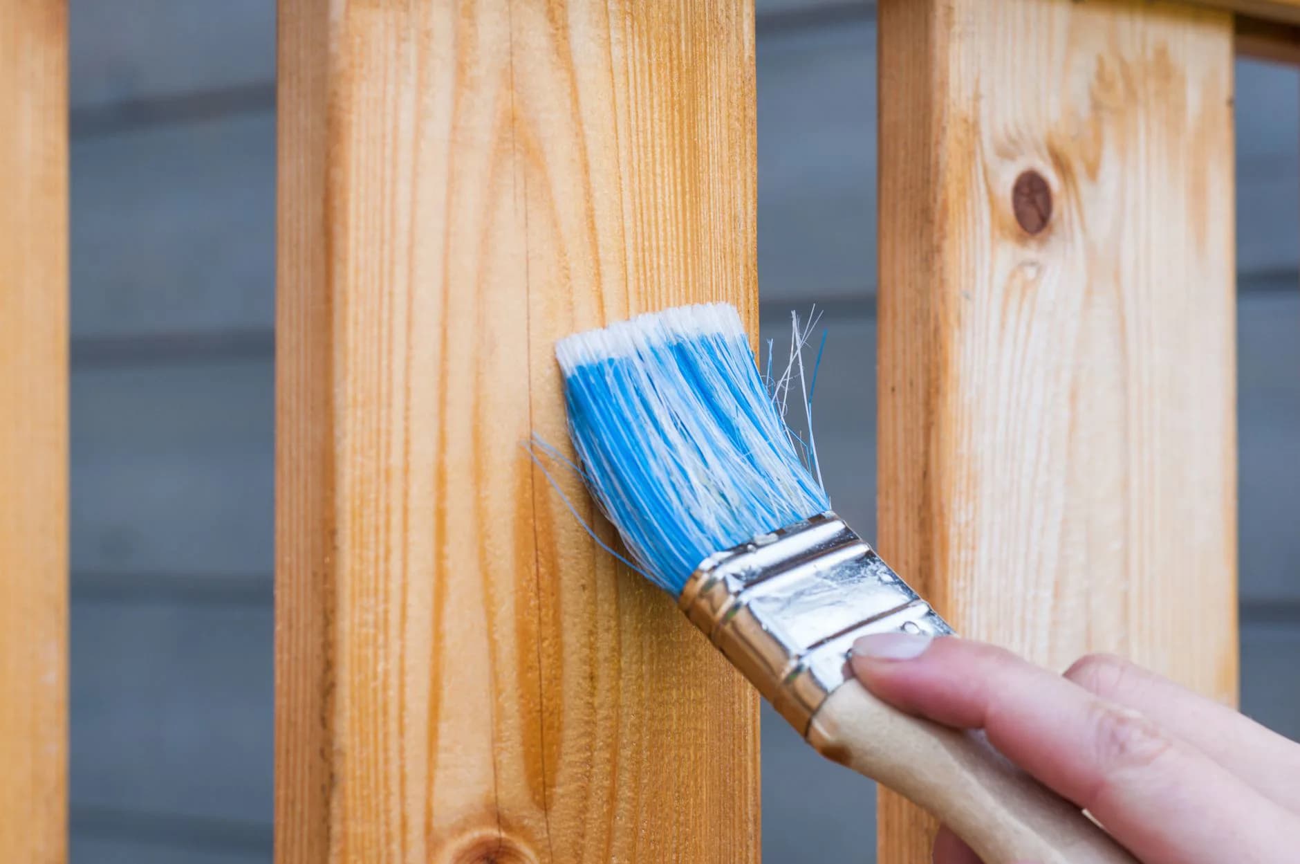 Wood being finished