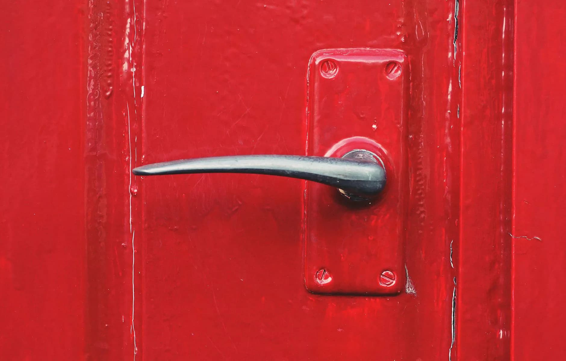A painted front door