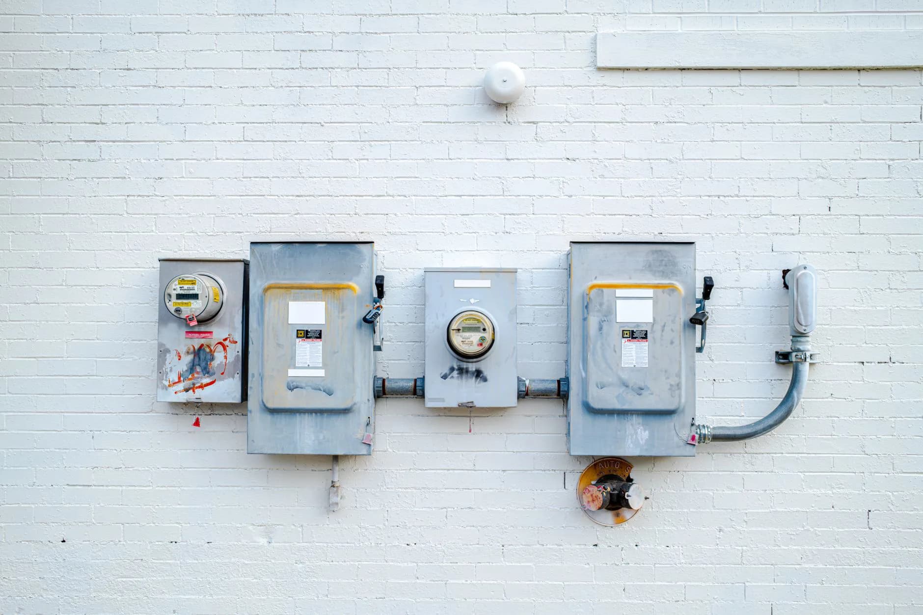 An outdoor disconnect box