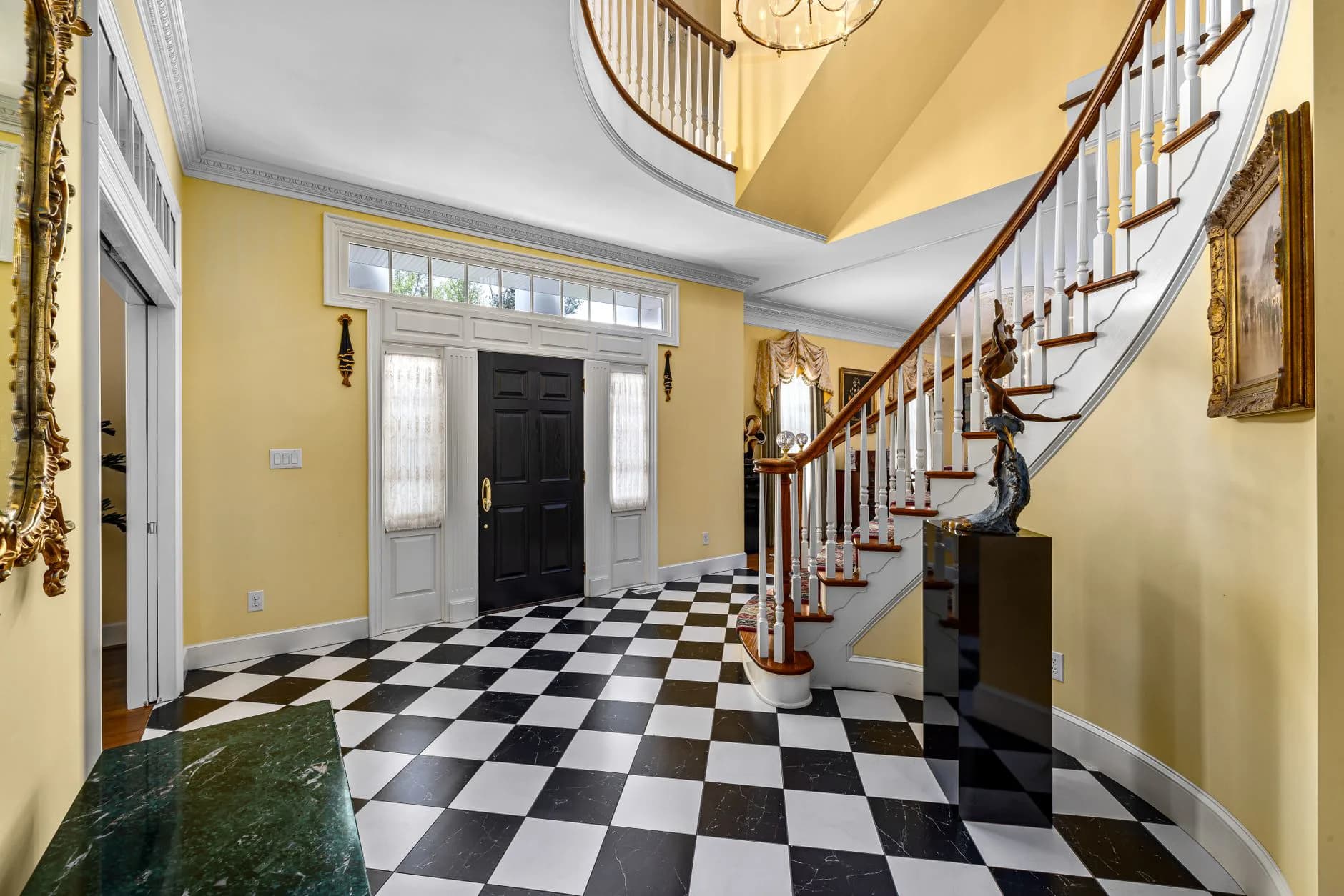 A two-storey entrance hall