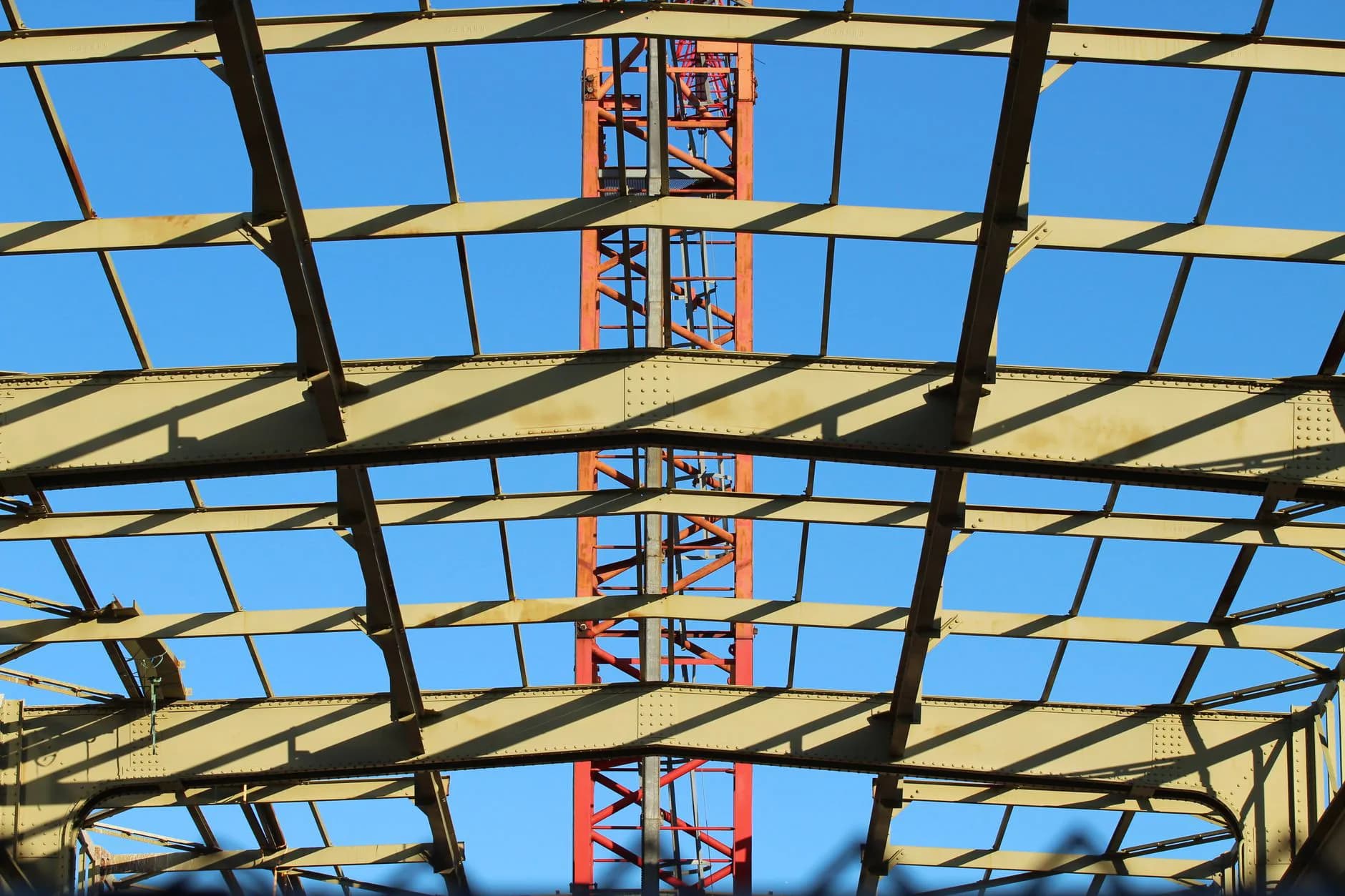 Deck framing from below