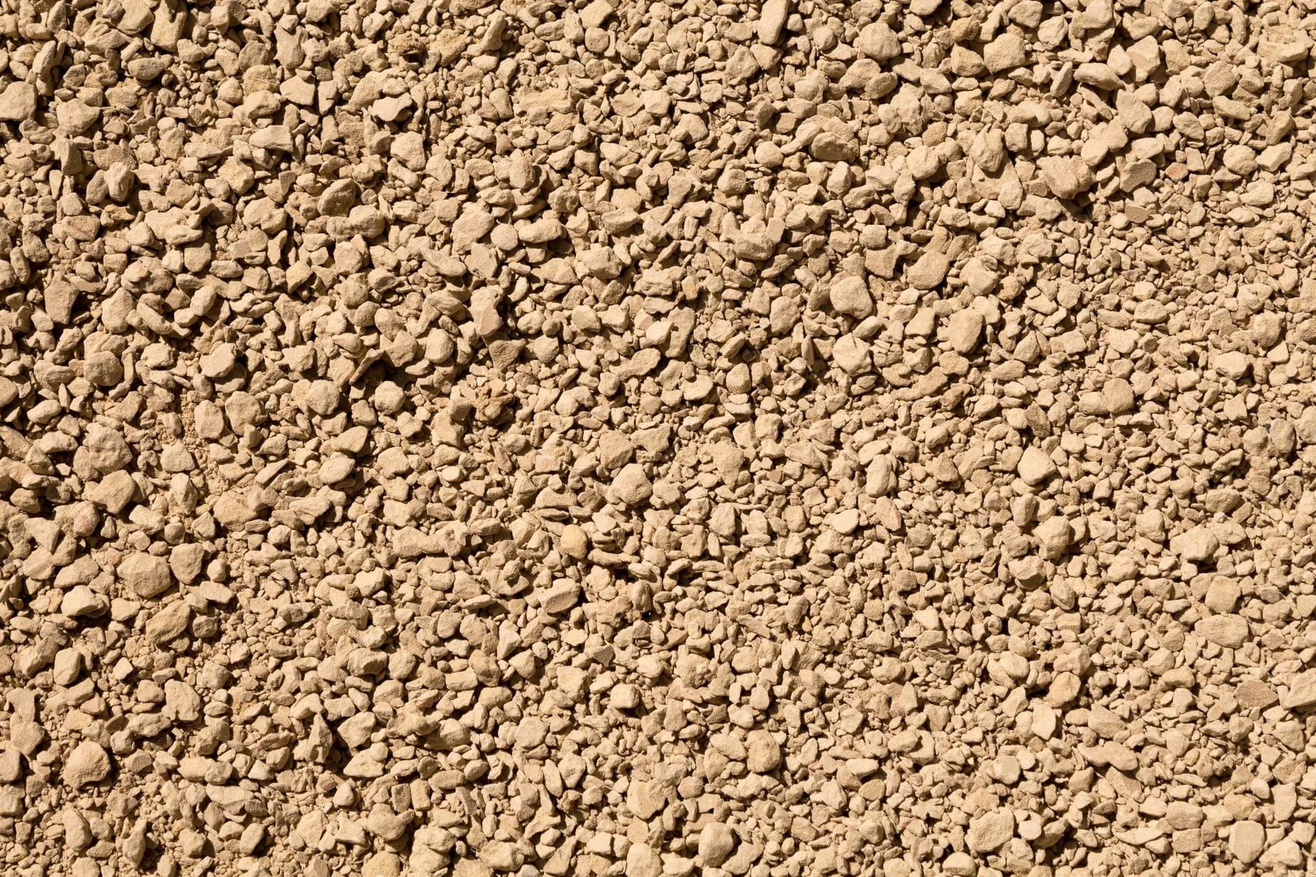 A gravel drainage layer